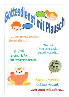 Gottesdienst mit Plausch